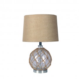 Oriel Lighting-YAMBA Hessian TABLE LAMP